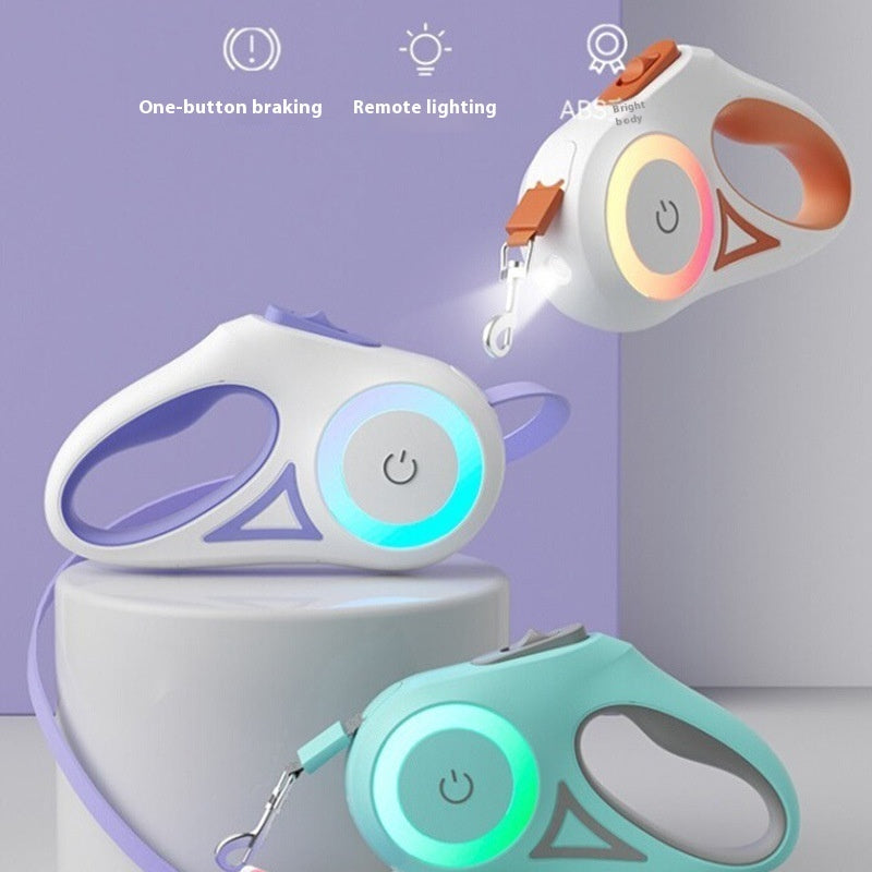 Retractable Pet Leash with Spotlight