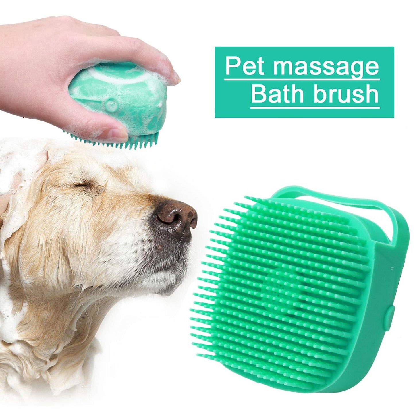 Pet Shampoo Massager & Grooming Brush