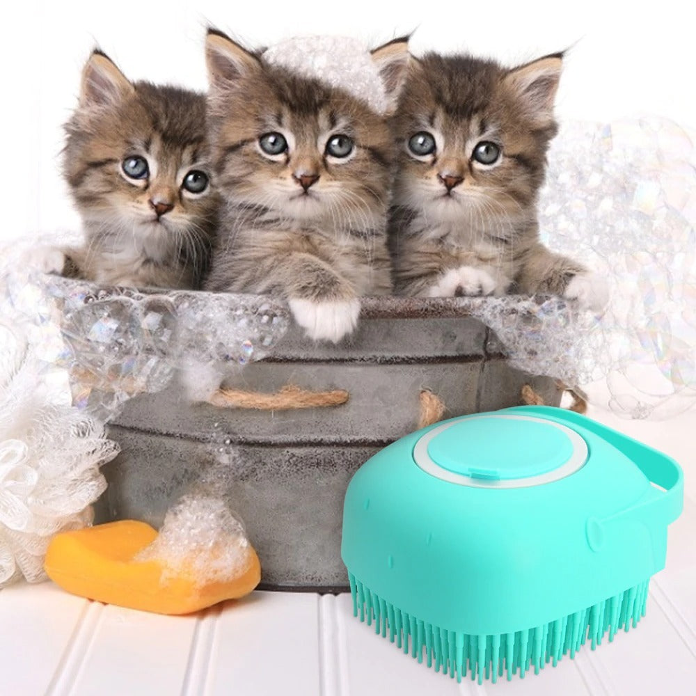 Pet Shampoo Massager & Grooming Brush