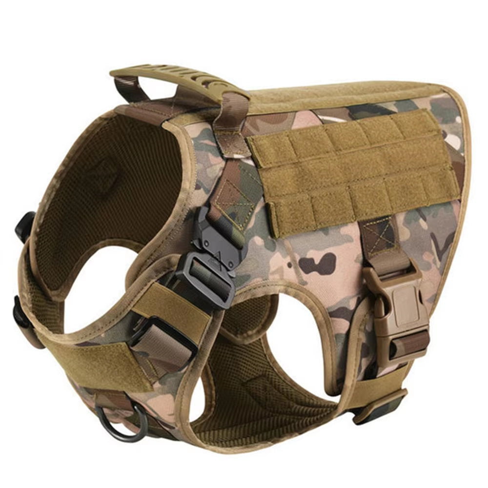 Camouflage Dog Harness & Leash Set