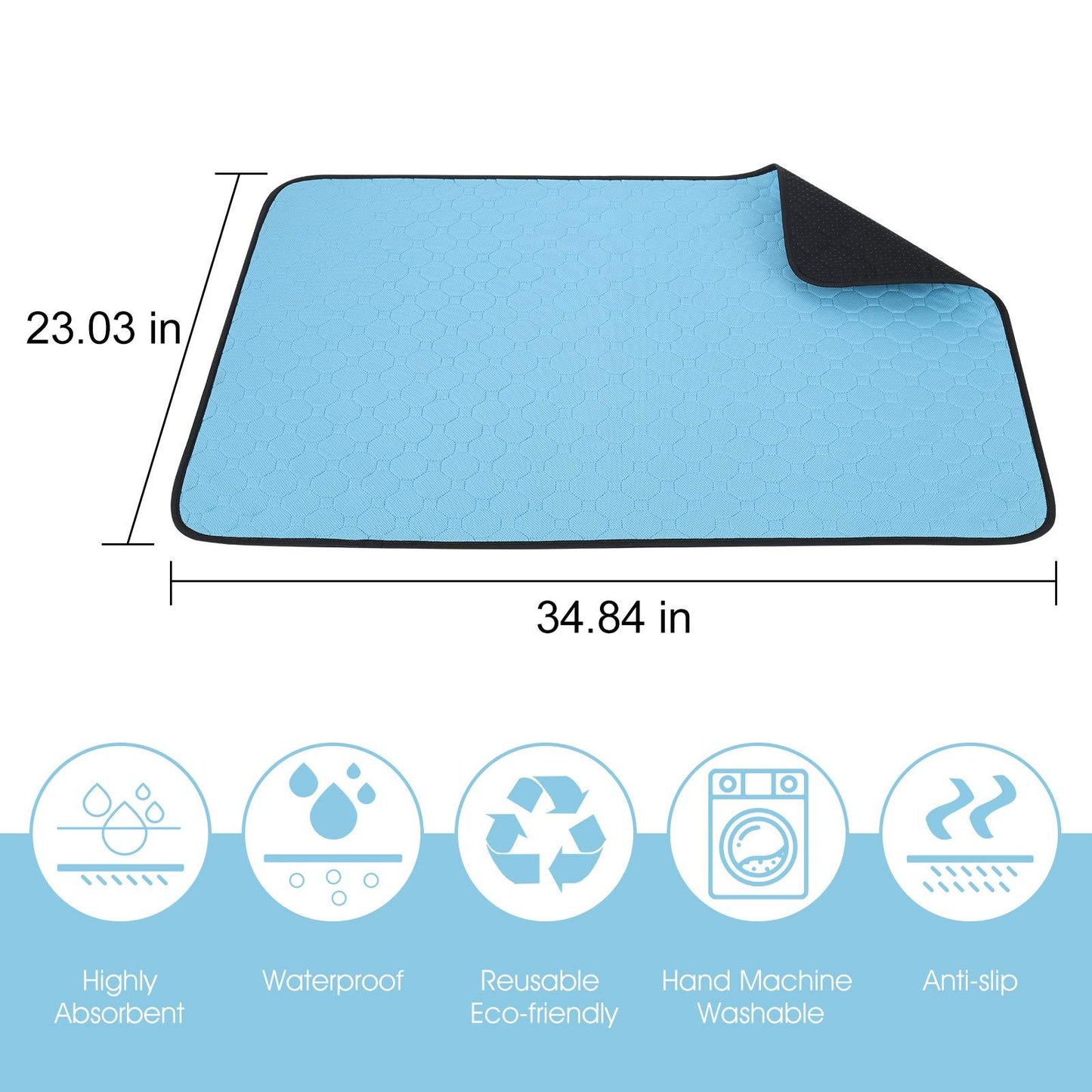 Washable Waterproof Dog Urine Pad – 2 Pack
